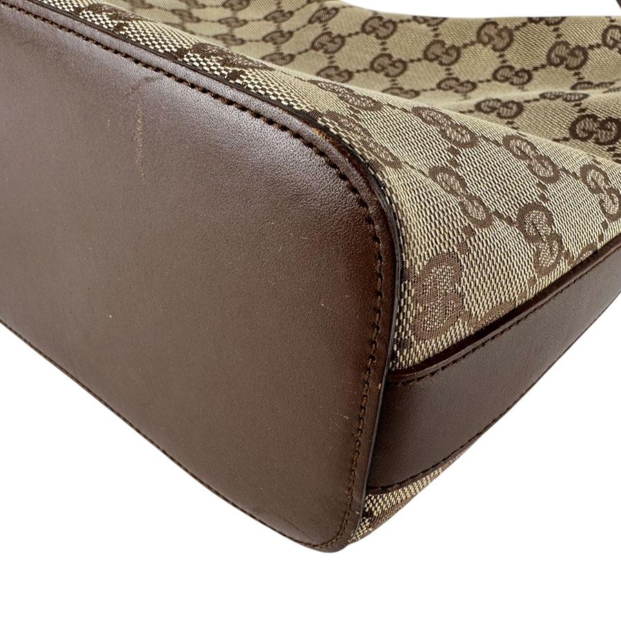 専用GUCCI グッチ ショルダーバッグ GGキャンバス×レザー ブラウン GUCCI（グッチ） ショルダーバッグ GGキャンバス/レザー ブラウン