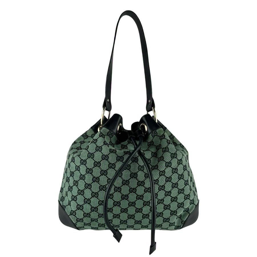 稀少美品GUCCI GGキャンバス ショルダーバッグ GUCCI（グッチ） ショルダーバッグ GGキャンバス/レザー グリーン