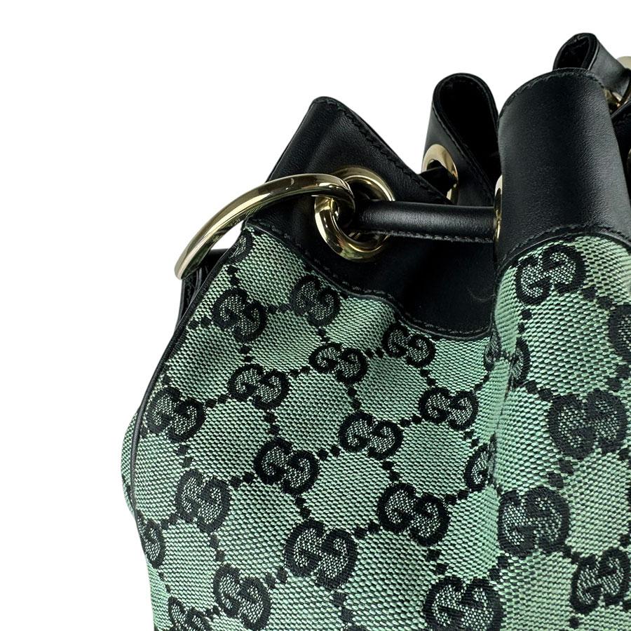 GUCCI（グッチ） ショルダーバッグ GGキャンバス/レザー グリーン 