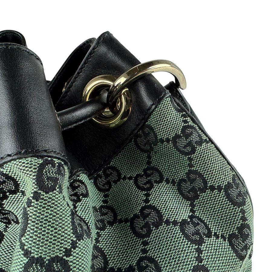 GUCCI（グッチ） ショルダーバッグ GGキャンバス/レザー グリーン