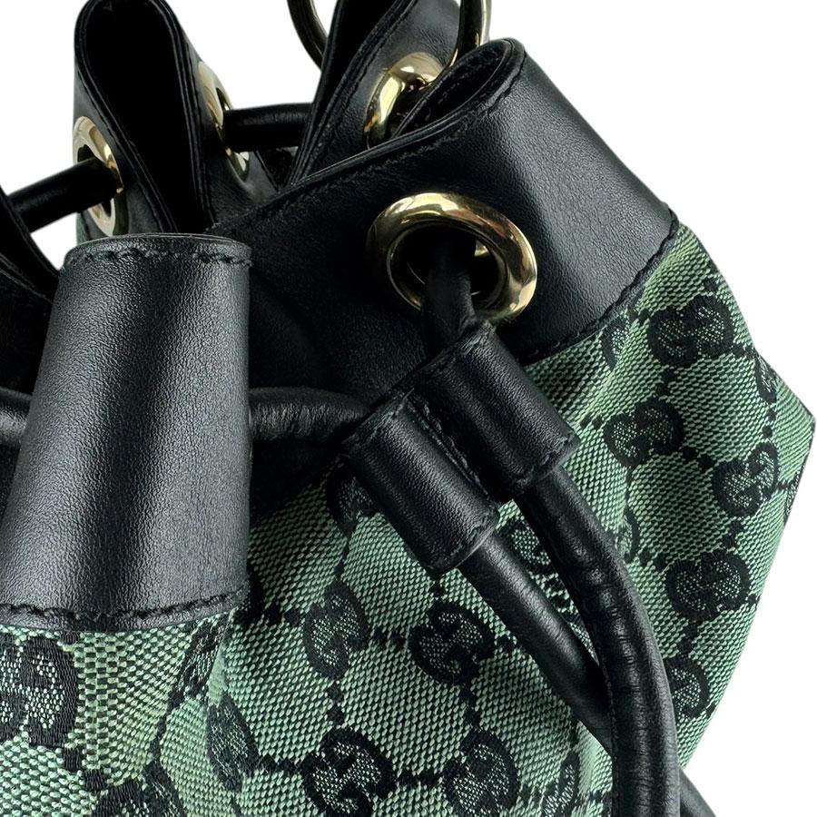 GUCCI（グッチ） ショルダーバッグ GGキャンバス/レザー グリーン