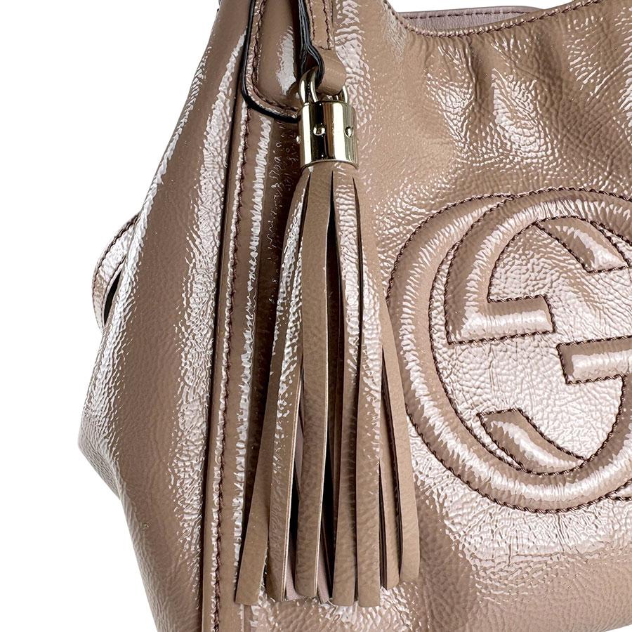 GUCCI（グッチ） ハンドバッグ ショルダーバッグ パテントレザー 
