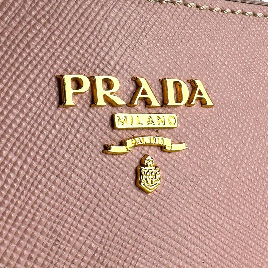 PRADA（プラダ） ハンドバッグ レザー ピンク/ホワイト : ブランド