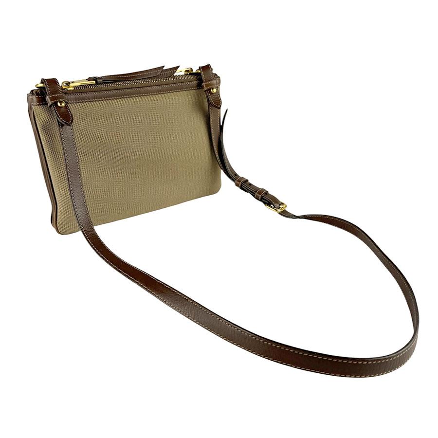 PRADA（プラダ） ショルダーバッグ ロゴ ジャガード キャンバス/レザー