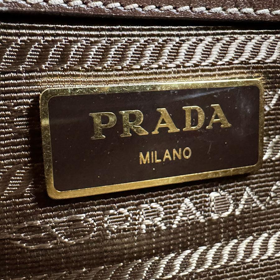 PRADA（プラダ） ショルダーバッグ ロゴ ジャガード キャンバス/レザー