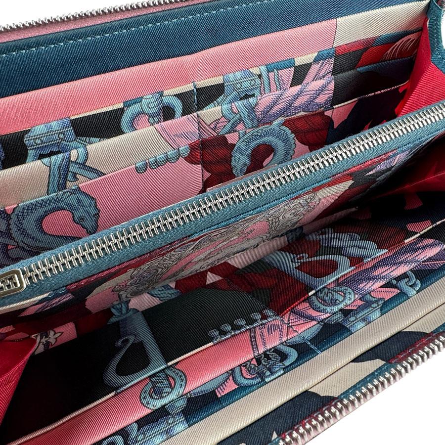 HERMES（エルメス） ラウンドファスナー長財布 アザップロング シルク