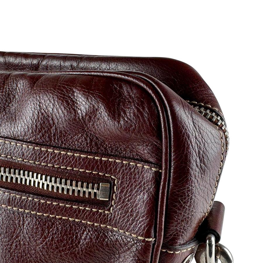 グッチ GUCCI レザー ショルダーバッグ バイカラー ブラウン ブラック GUCCI（グッチ） ショルダーバッグ レザー ブラウン : ブランド