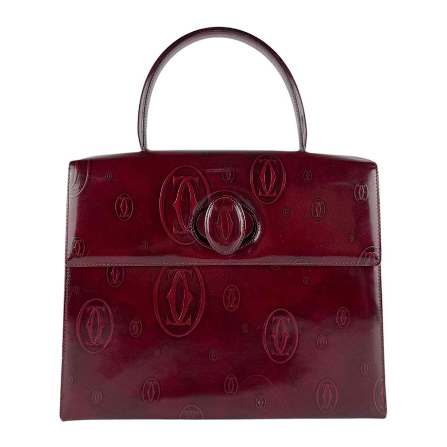 Cartier カルティエ ハッピーバースデー ハンドバッグ ボルドー Cartier（カルティエ） ハンドバッグ ハッピーバースデー レザー