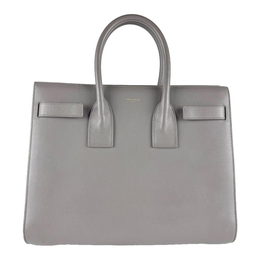【ルル】SAINT LAURENT グレー ハンドバッグ サンローラン SAINT LAURENT ハンドバッグ ショルダーバッグ サック ド