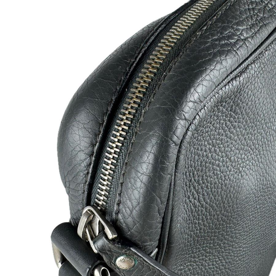 GUCCI（グッチ） 斜め掛けショルダーバッグ レザー ダークグレー