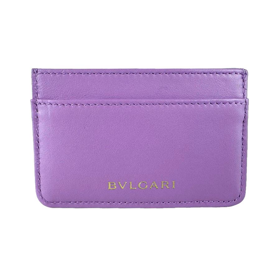 BVLGARI（ブルガリ） カードケース セルペンティ レザー パープル