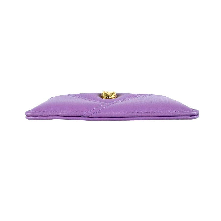 BVLGARI（ブルガリ） カードケース セルペンティ レザー パープル