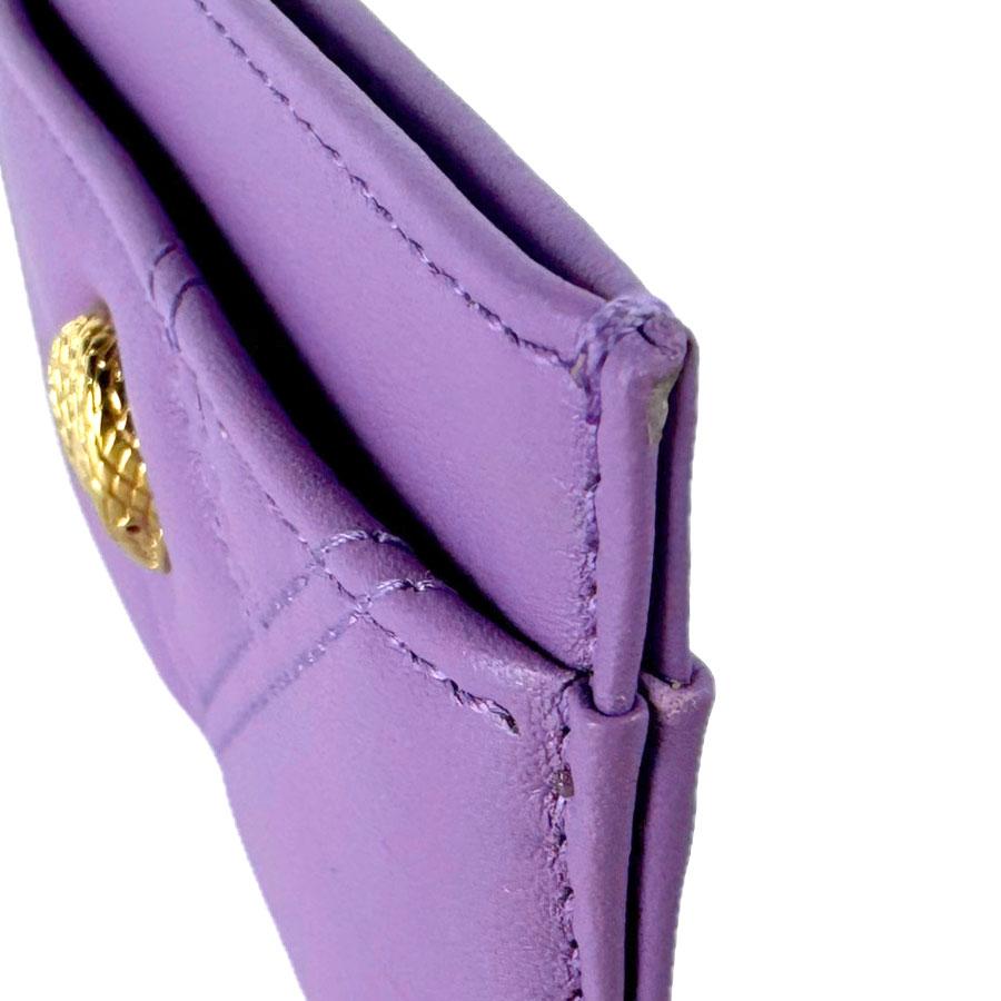 BVLGARI（ブルガリ） カードケース セルペンティ レザー パープル