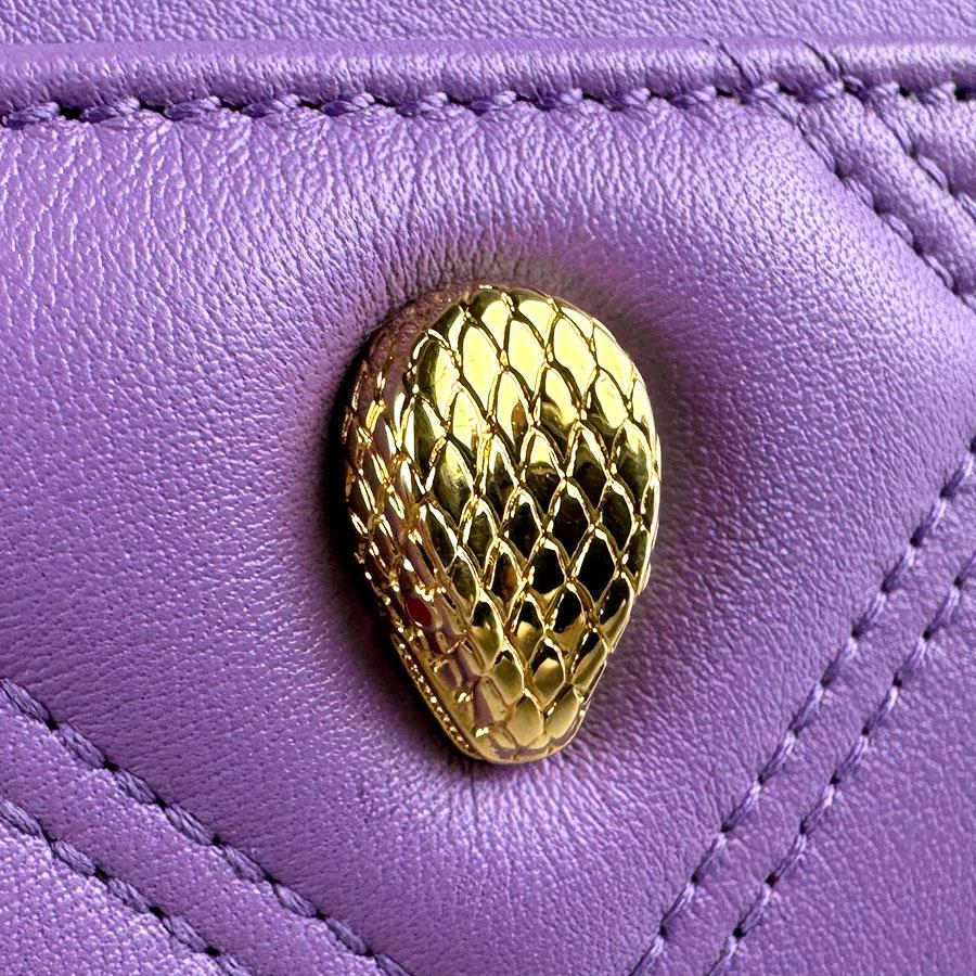 BVLGARI（ブルガリ） カードケース セルペンティ レザー パープル