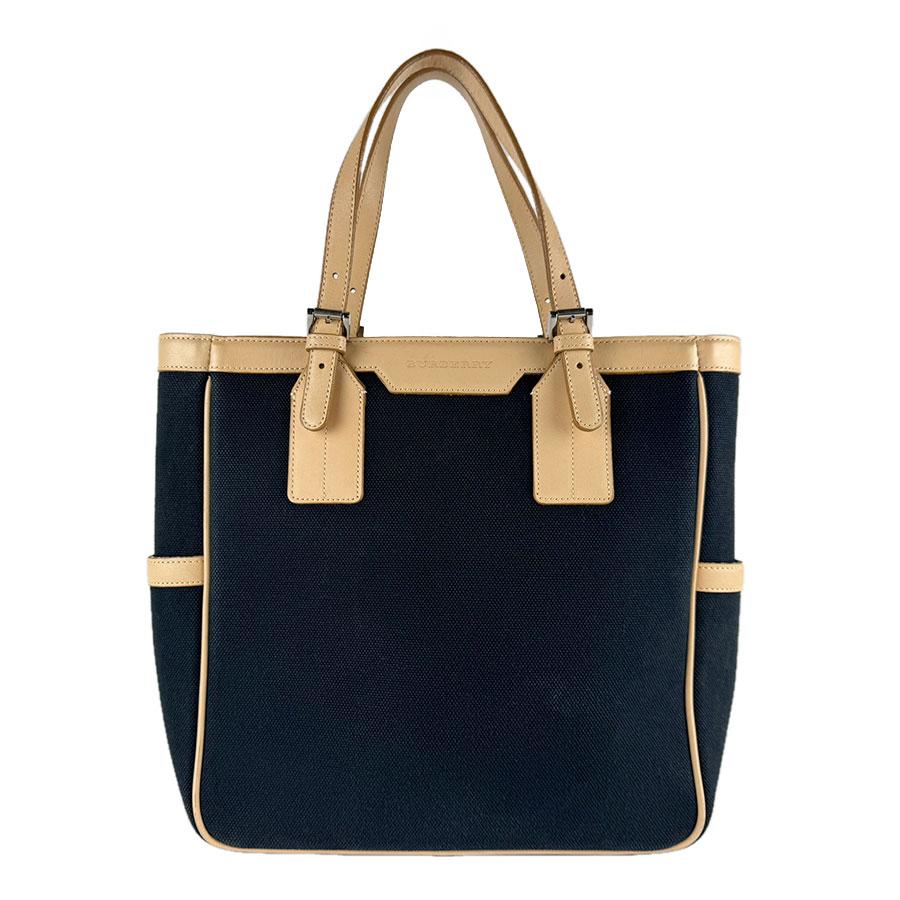 BURBERRY（バーバリー） ハンドバッグ キャンバス/レザー ブラック