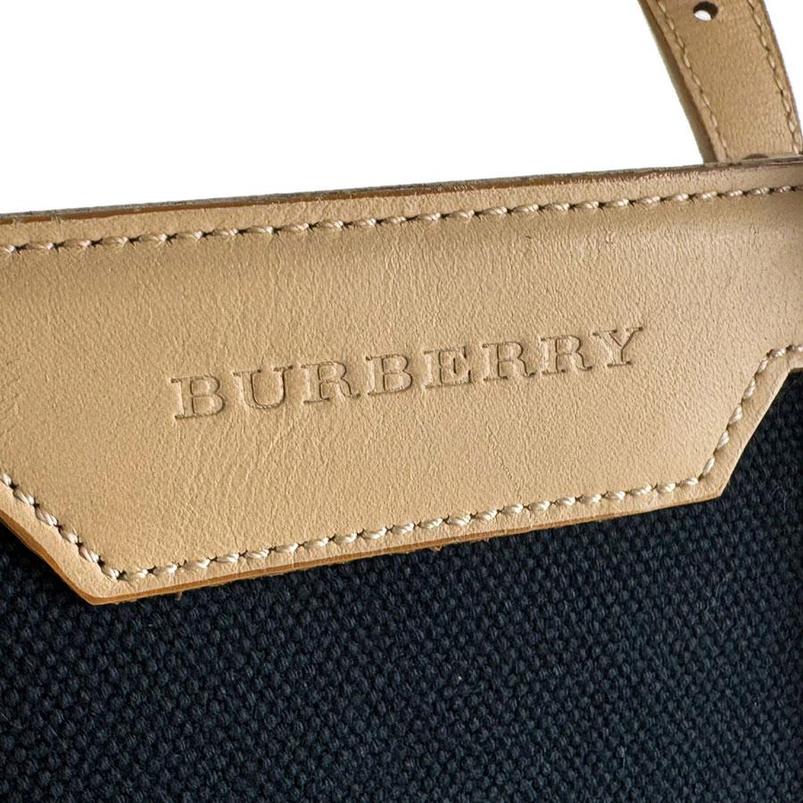 BURBERRY（バーバリー） ハンドバッグ キャンバス/レザー ブラック