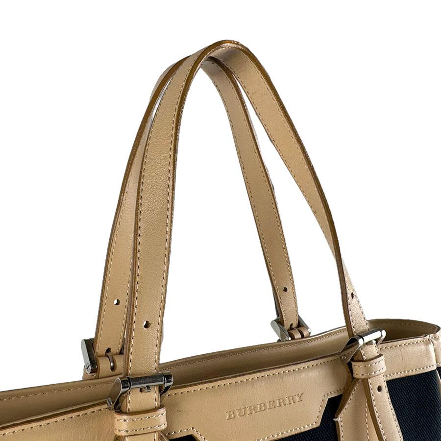 バーバリー　スクエアバッグ　ハンドバッグ BURBERRY（バーバリー） ハンドバッグ キャンバス/レザー ブラック