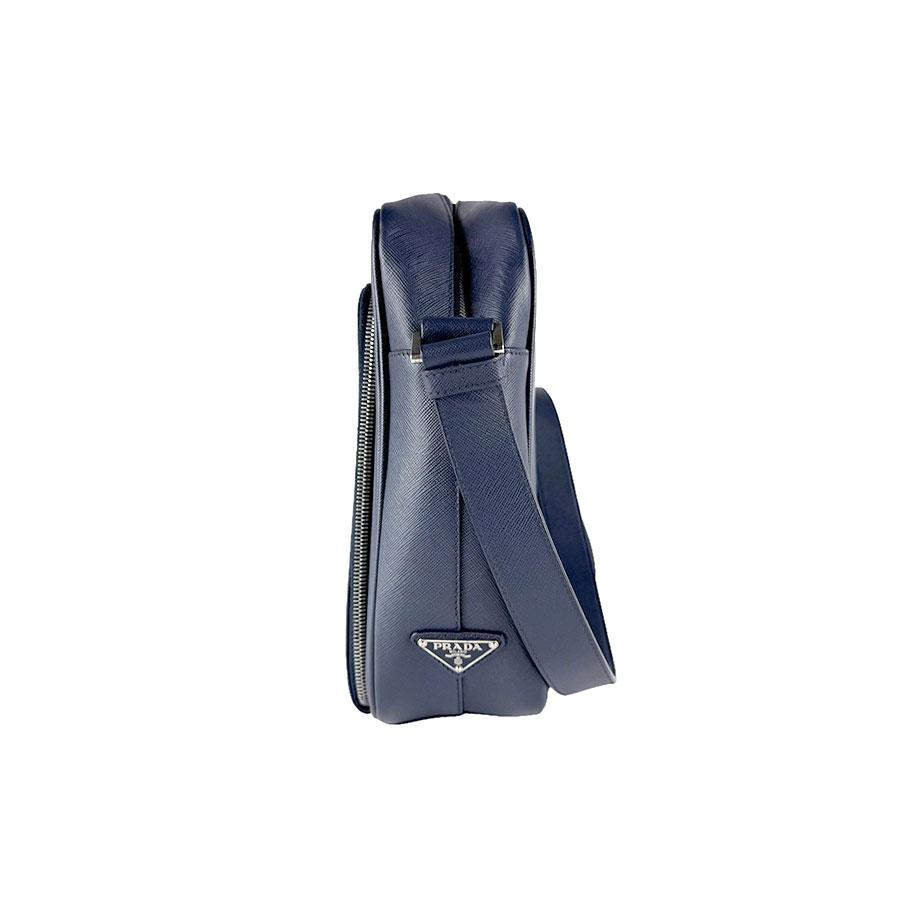 ♦︎PRADA♦︎ネイビーショルダーバッグ PRADA（プラダ） ショルダーバッグ レザー ネイビー : ブランド