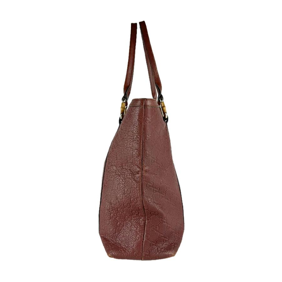 GUCCI（グッチ） トートバッグ グッチシマ レザー ブラウン : ブランド