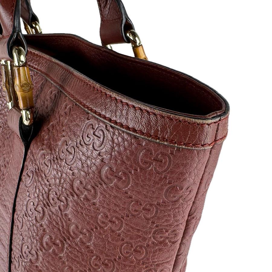 GUCCI グッチシマ ハンド トートバッグ レザー ブラウン GG柄 超美品 GUCCI（グッチ） トートバッグ グッチシマ レザー ブラウン : ブランド
