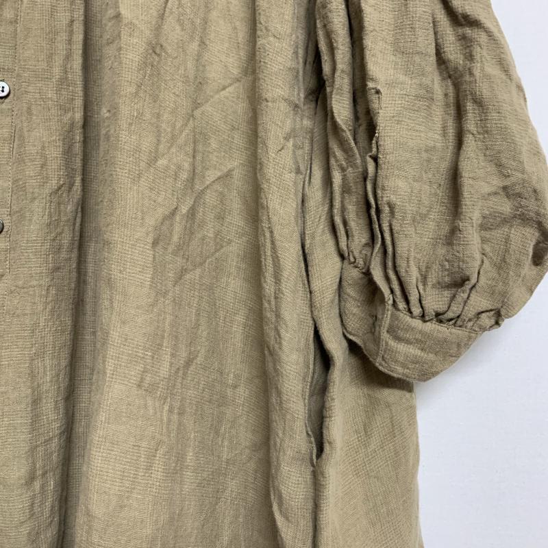 Universal Tissu ユニウ ァーサルティシュ ロングスカート ワンピース One Piece Long Skirt 長袖 バンドカラー ワイド ギャザー リネン ロング Unker 通販 Yahoo ショッピング