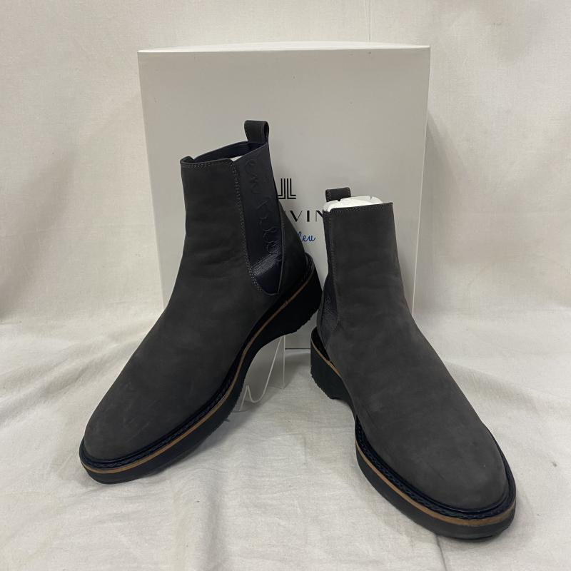 美品 ランバンオンブルー サイドゴア ショートブーツ 24cm ランバン オン ブルー LANVIN en Bleu 厚底サイドゴアショートブーツ