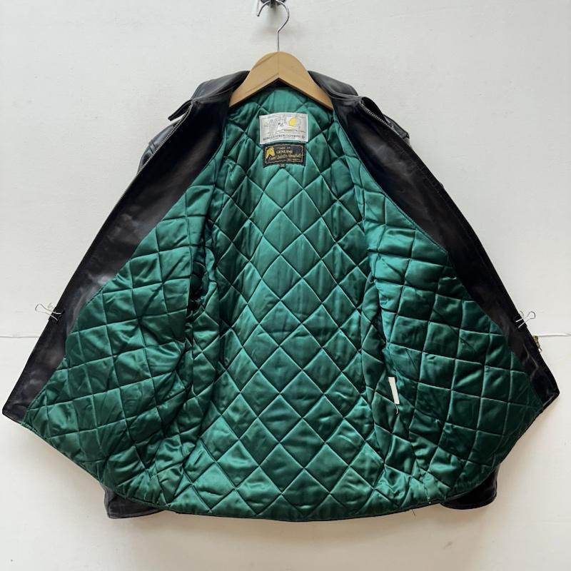 エアロレザー ホースハイド ジップアップ ヘラクレス レザー