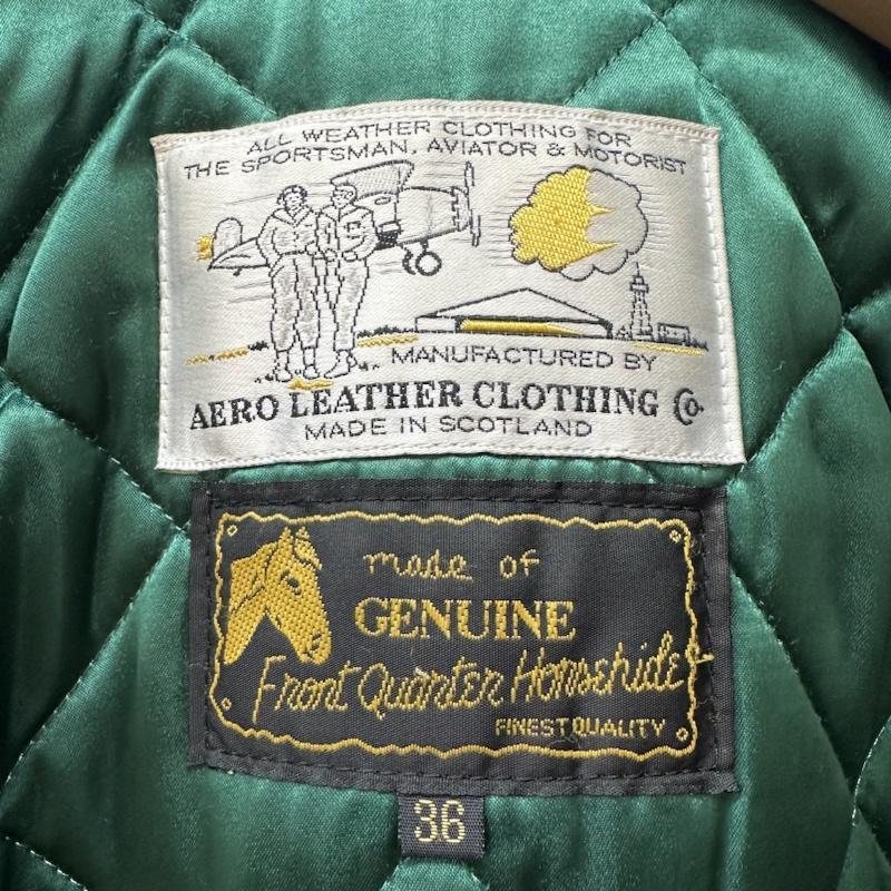 エアロレザー ホースハイド ジップアップ ヘラクレス レザー