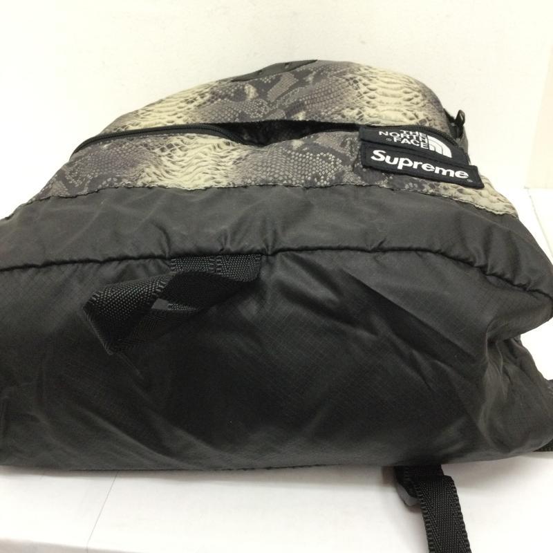 シュプリーム×ノースフェイス シュプノース/リュック/パイソン柄