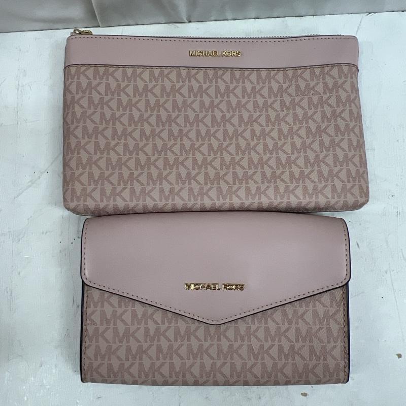 マイケルコース 35H9GKFT9T キンバリー レザー ラージ 3 IN 1 トート シグネチャーポーチ×2個付き - 50126798 50126798