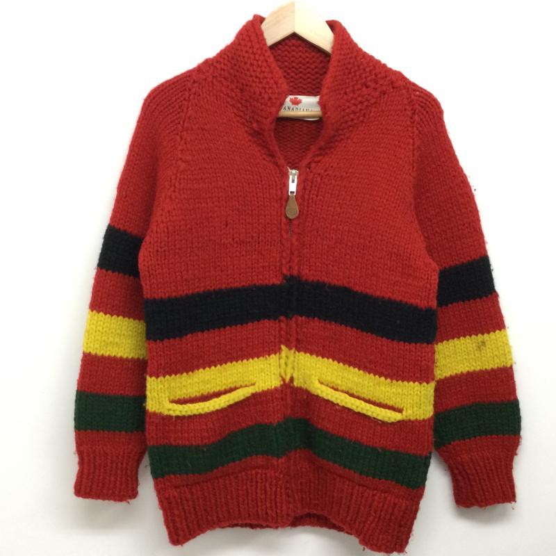 古着 CANADIANA カナディアナ カウチンニット カナダ製 表記無し