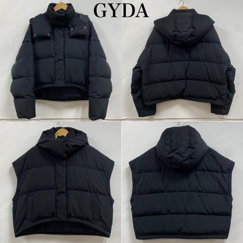 GYDA（ジェイダ） 2WAY ダウンジャケット ダウンベスト ショート丈 短 