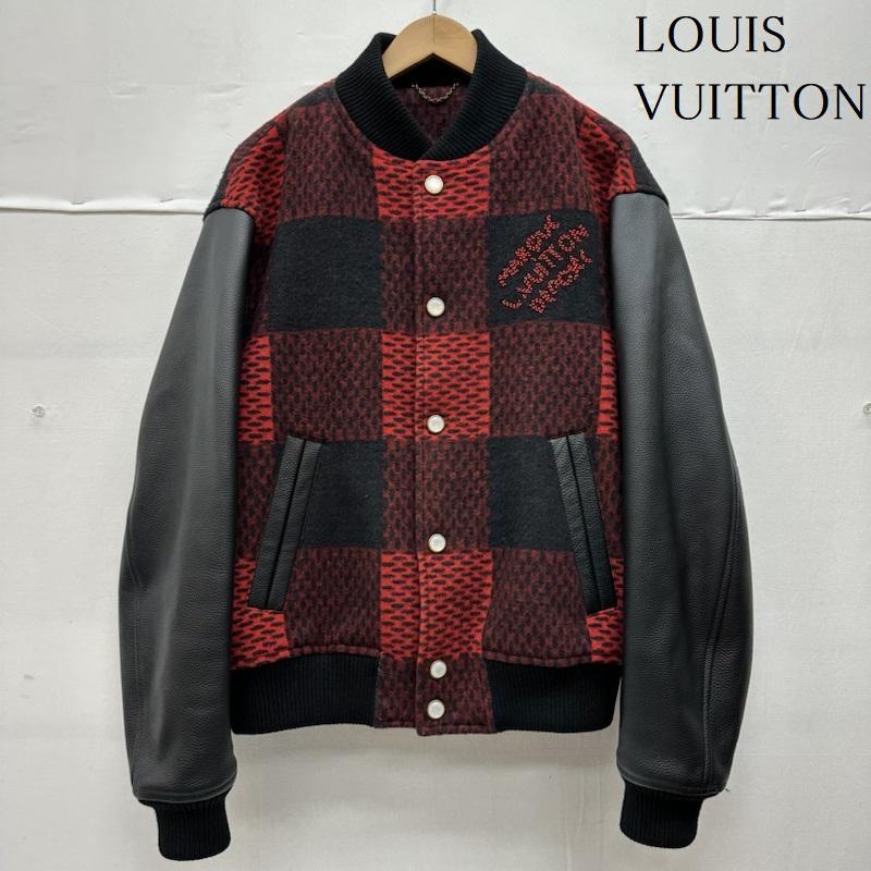 Louis Vuitton スタジャン 黒/赤 ルイヴィトン 24年製 1AFXGN RM242M BQV HRL83E ダミエ バーシティ