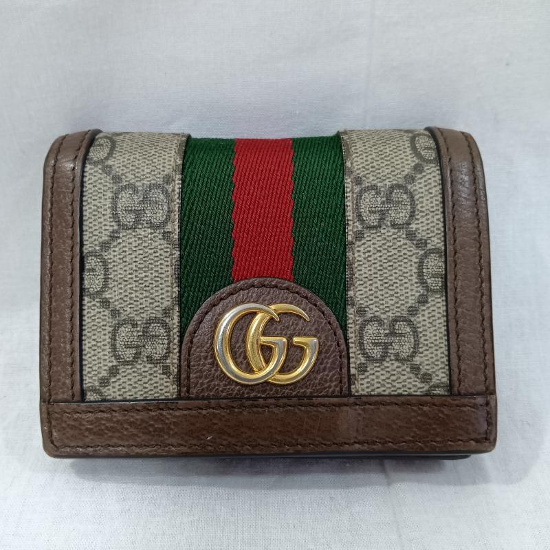 GUCCI オフィディア　二つ折り財布 GGパターン　箱付き GUCCI（グッチ） オフィディア GGパターン GGスプリーム GGマーモント