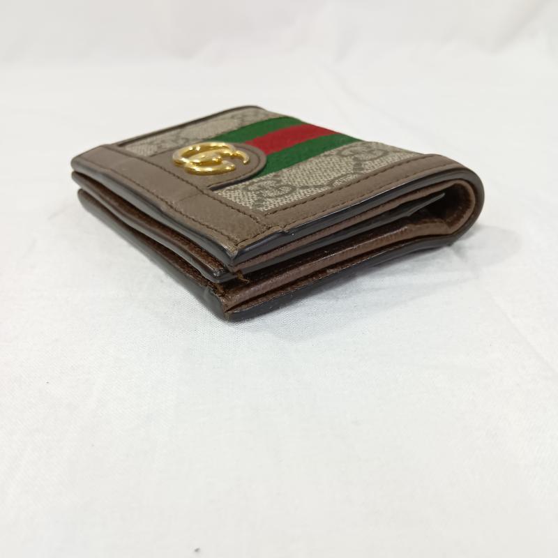 美品 グッチ マーモント 二つ折り財布 オフィディア GGスプリーム GUCCI グッチ GGスプリーム オフィディア 二つ折り財布 523155