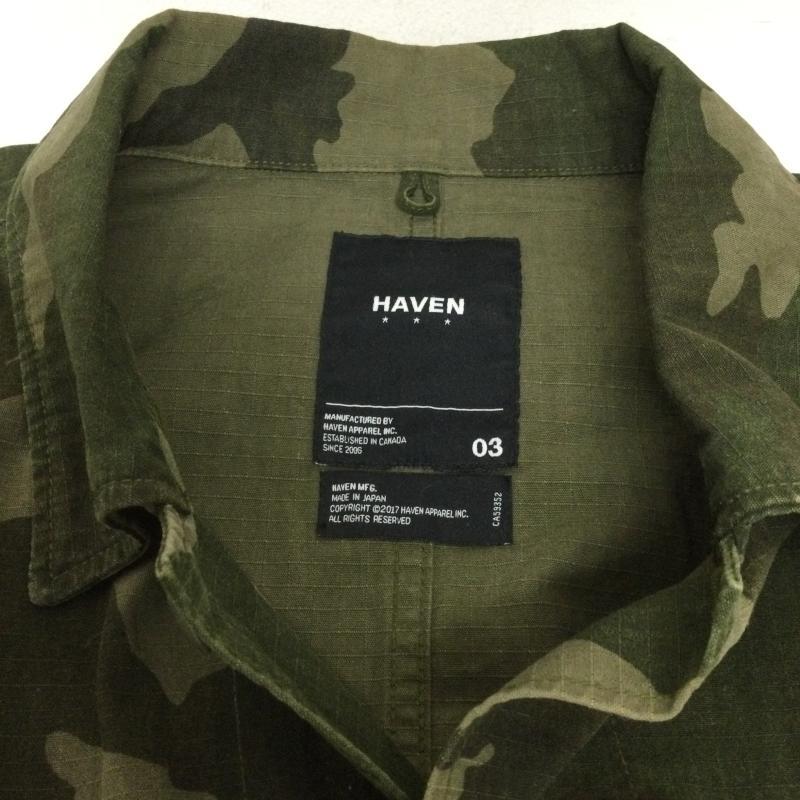 古着 HAVEN ミリタリージャケット 迷彩 カモフラ カバーオール 3
