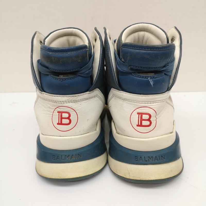 BALMAIN（バルマン） ハイカット キルティング レザースニーカー/41 