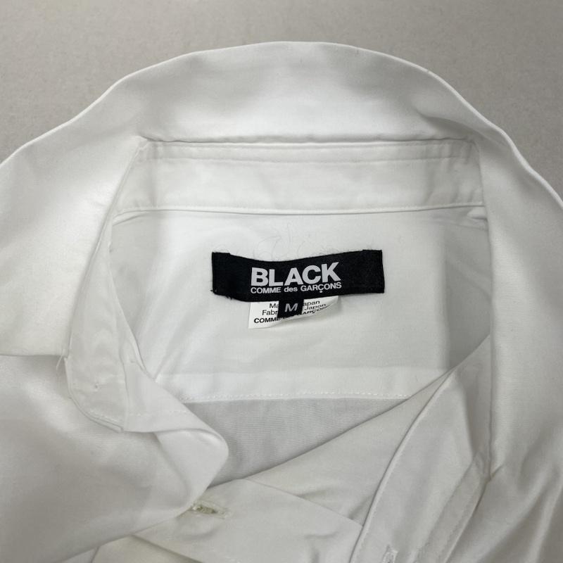 ブラックコムデギャルソン 捻れ変形 長袖 シャツ アシンメトリ― ロング