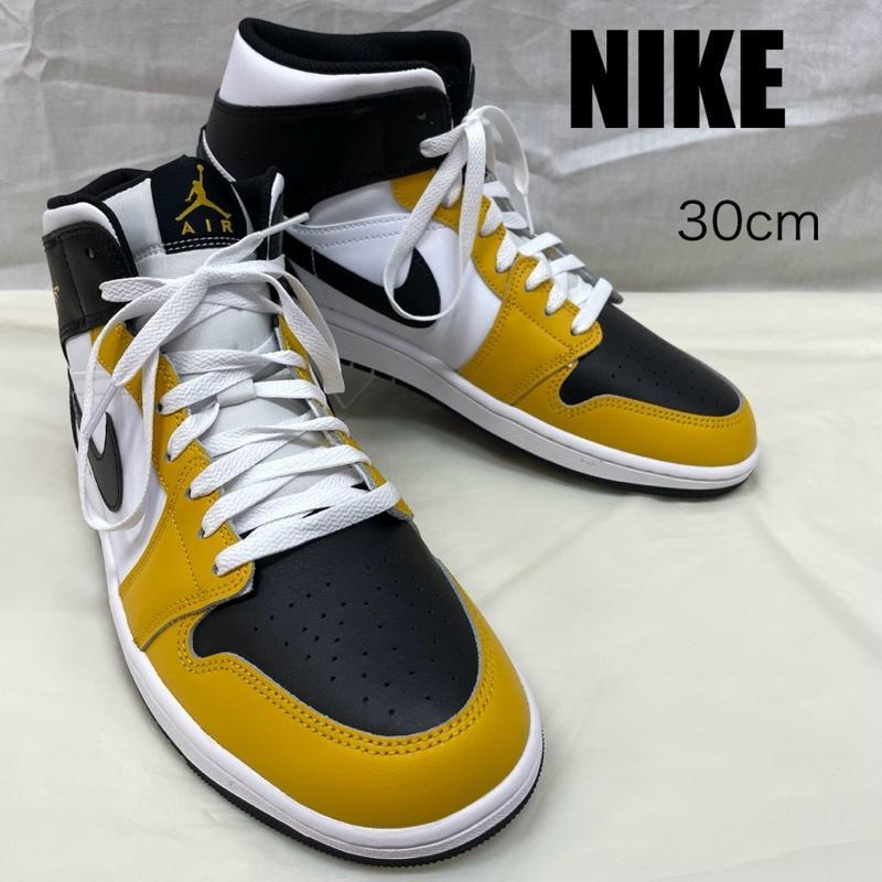 【中古】ナイキ NIKE エアジョーダン 1 ミッド AIR JORDAN 1 MID スニーカー DQ8426-701 イエロー ブラック 27cm メンズ ナイキ DQ8426-701 Air Jordan 1 Mid エアジョーダン1 ミッド Yellow