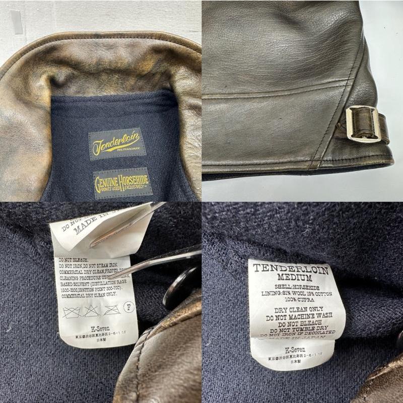 テンダーロイン 12AW T-HIDEホースハイド レザー ジャケット 馬革 M