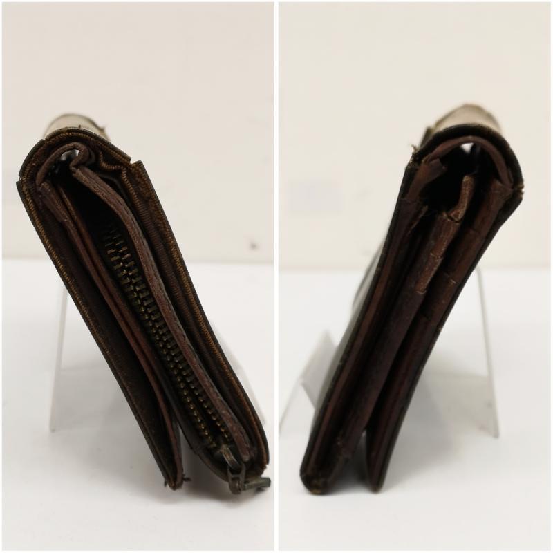 ジャンポールゴルチエ 90s Vサイバー 二つ折り 財布 ウォレット 玉虫色