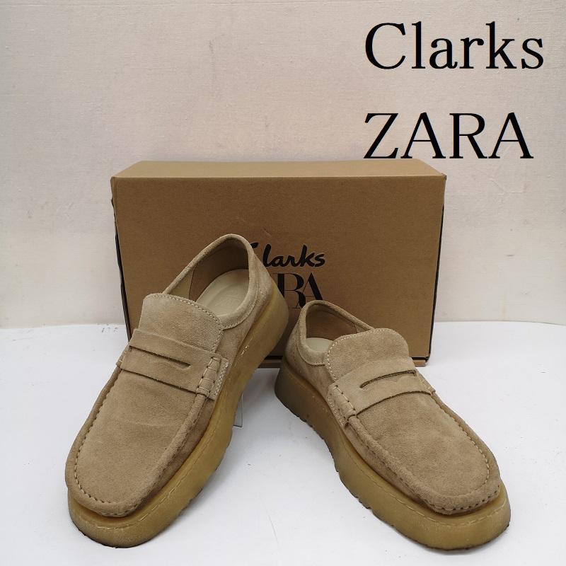 ZARA × Clarks ローファー クラークス ZARA ワラビー スエード ローファー 26.5cm 50136541