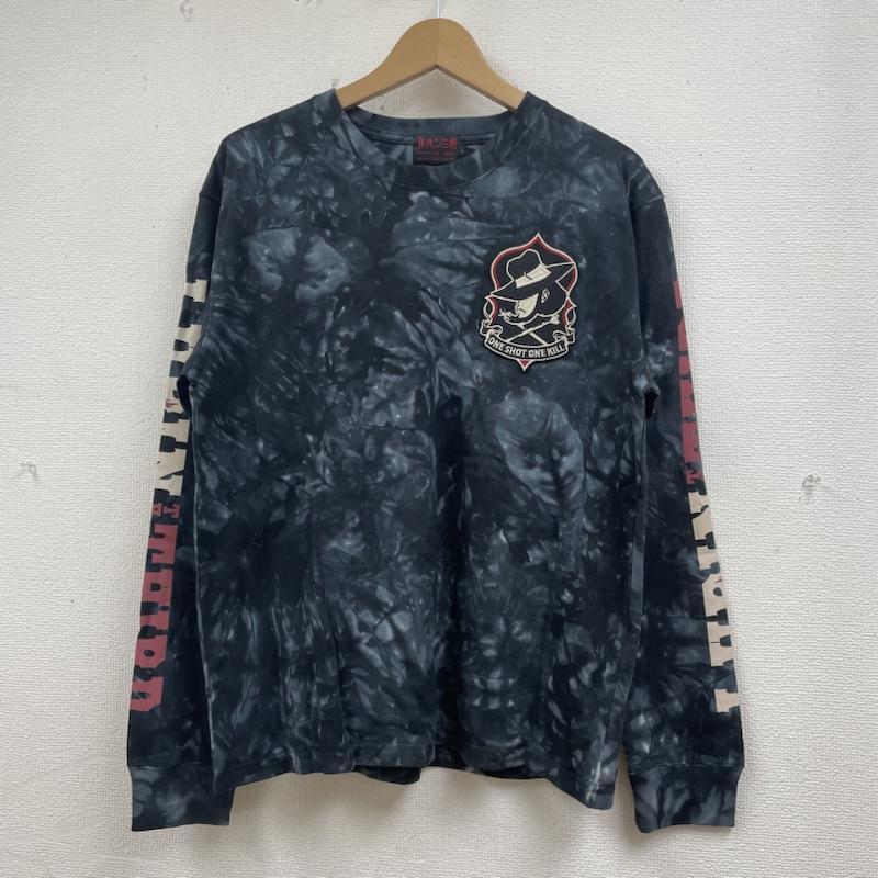 古着 天竺 長袖 タイダイ Tシャツ ルパン三世 次元大介 スカル 