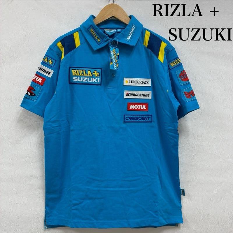 古着 RIZLA SUZUKI レーシング MotoGP チーム ピット ポロシャツ M