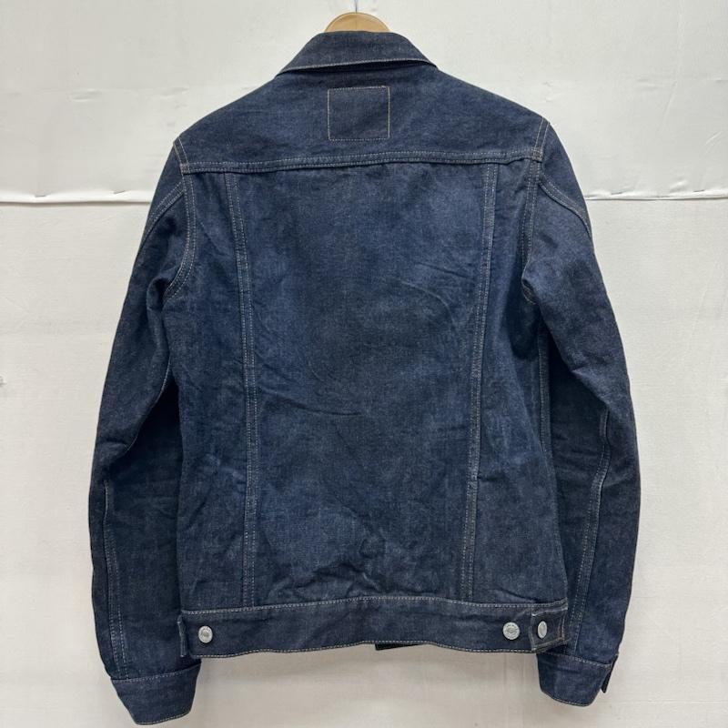 濃紺美品 DENIME デニムジャケット 2nd 日本製 38 ドゥニーム 2nd デニム トラッカー ジャケット 濃紺 38 革パッチ