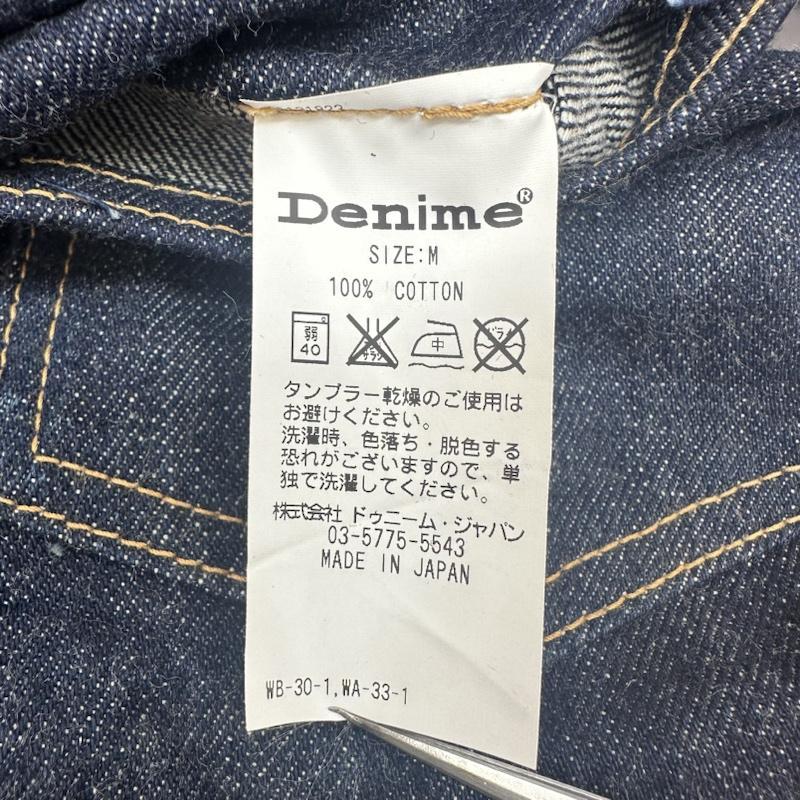 ドゥニーム 2nd デニム トラッカー ジャケット 濃紺 38 革パッチ