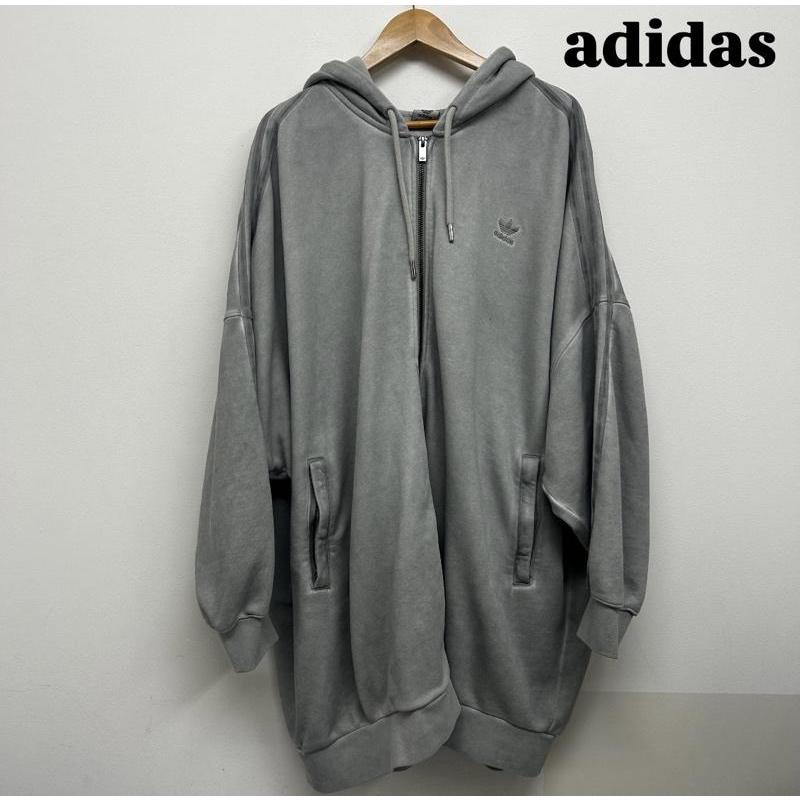 Adileniumシーズン2ウォッシュドオーバーサイズ フルジップパーカー M