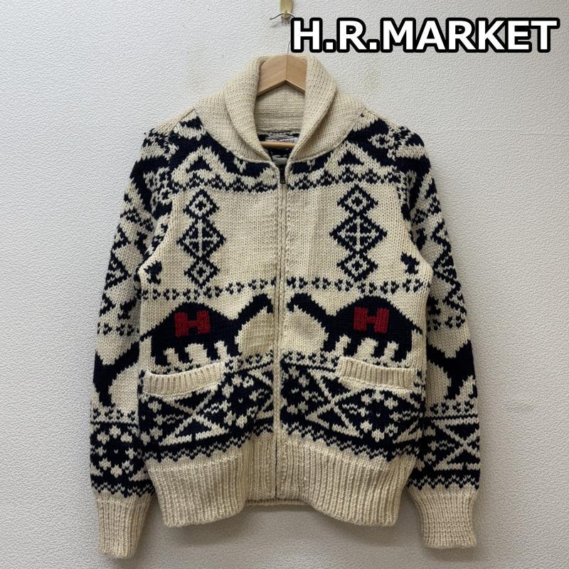 ハリウッドランチマーケット ネパール製 ジップアップ ショールカラー