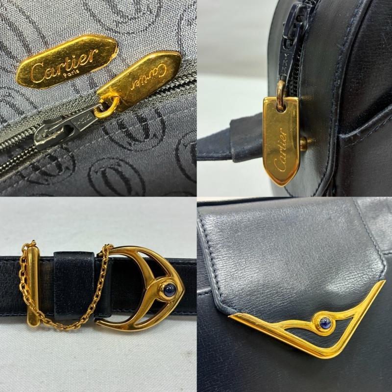 カルティエレザーショルダーバッグ CARTIER カルティエ (Vintage) ショルダーバッグ – Trip