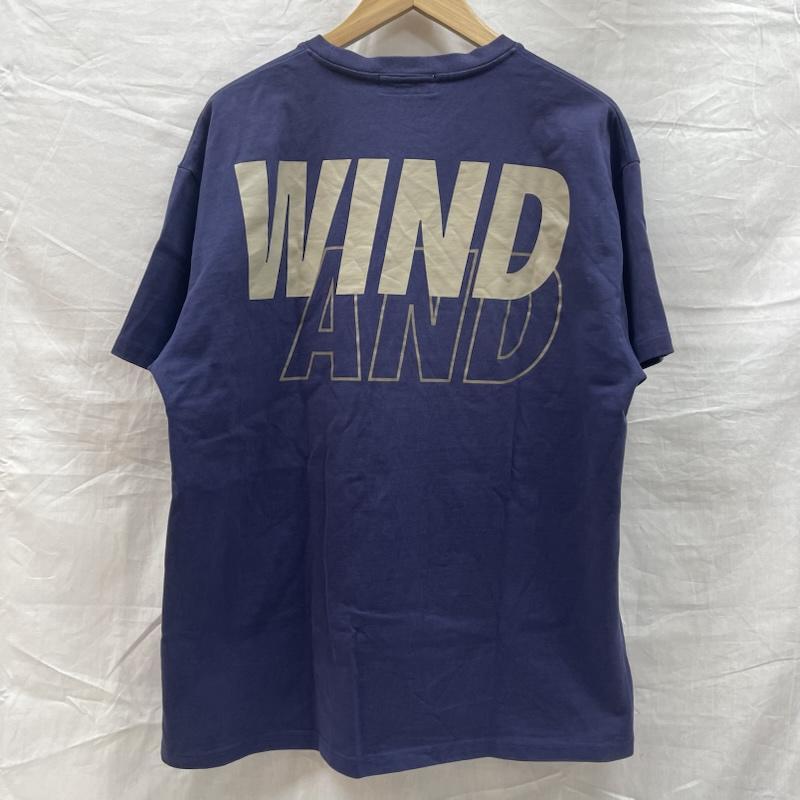 ウィンダンシー WDS-SEA-22S-02 S/S T-SHIRT ロゴ プリント Navy-Sand